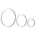 Bronze iron ring wall display — set of 3